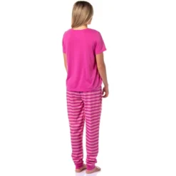 Disney Womens' Alice In Wonderland Cheshire Cat Jogger Sleep Pajama Set Pink -Intimo GUEST 009028b2 0cca 4edc 8812 3c89480df9b8