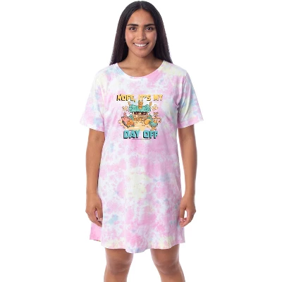 Nickelodeon SpongeBob SquarePants Womens' Nightgown Sleep Pajama Shirt Multicolored 5 Nickelodeon SpongeBob SquarePants Womens' Nightgown Sleep Pajama Shirt Multicolored - Image 3