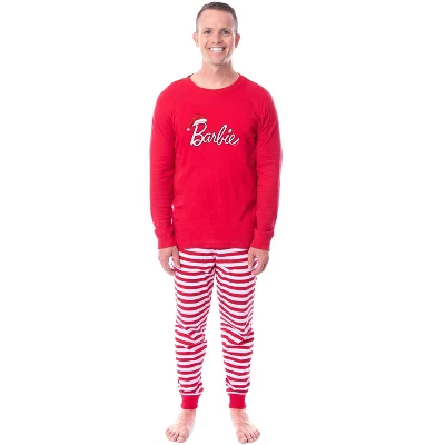 Barbie Family Christmas Logo Santa Unisex Sleep 2 Piece Pajama Set Adult 4 Barbie Family Christmas Logo Santa Unisex Sleep 2 Piece Pajama Set Adult - Image 2