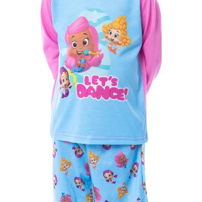 Nickelodeon Toddler Girls' Bubble Guppies Let's Dance Sleep Pajama Set Turquoise 4 Nickelodeon Toddler Girls' Bubble Guppies Let's Dance Sleep Pajama Set Turquoise - Image 2