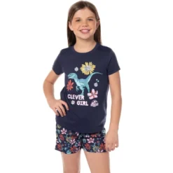 Jurassic World Girls' Movie Film Clever Girl Sleep Pajama Set Shorts Blue 12 Jurassic World Girls' Movie Film Clever Girl Sleep Pajama Set Shorts Blue -Intimo GUEST 074ea45f 7cec 44a3 a3c7 a5332d118808