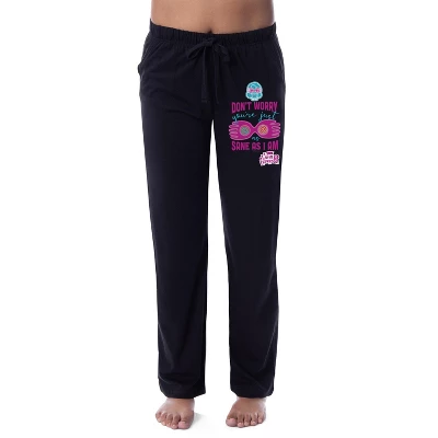 Harry Potter Womens' Luna Lovegood Wizarding World Sleep Pajama Pants Black 5 Harry Potter Womens' Luna Lovegood Wizarding World Sleep Pajama Pants Black - Image 3
