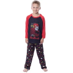 DC Boys' Classic The Flash The Crimson Comet Raglan Sleep Pajama Set Black 9 DC Boys' Classic The Flash The Crimson Comet Raglan Sleep Pajama Set Black -Intimo GUEST 0837bfc6 05c3 409f b34f 9e6c641454ad