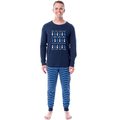 Disney Adult Unisex Frozen Movie Film Olaf Sweater Sleep Pajama Set Blue 3 Disney Adult Unisex Frozen Movie Film Olaf Sweater Sleep Pajama Set Blue