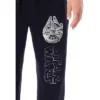 Star Wars Mens' Movie Film Title Logo Millennium Falcon Sleep Pajama Pants Black -Intimo GUEST 0aa6a04c 6a85 498a 9e4e ed8d34d57690