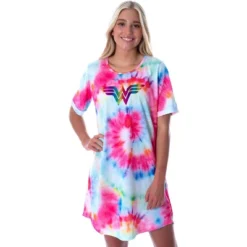 DC Comics Womens Wonder Woman Foil Logo Tie Dye Nightgown Sleep Shirt Multicolored 11 DC Comics Womens Wonder Woman Foil Logo Tie Dye Nightgown Sleep Shirt Multicolored -Intimo GUEST 0bce7b0b 286e 45ba 8860 5eb1b31ab28d