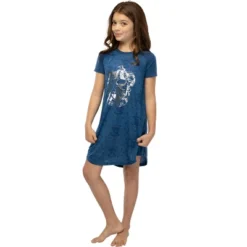 Harry Potter Girls' Foil Print Hogwarts Houses S/S Raglan Nightgown -Intimo GUEST 0cb670f7 daba 467b 88c2 32d257b617f3