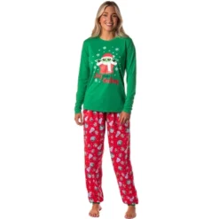 Star Wars Women's The Mandalorian Christmas Baby Yoda Jogger Pajama Set Green -Intimo GUEST 0de3c592 f583 463e 8baf adf0bdb9aded