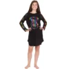 Harry Potter Girls Hogwarts Rainbow Hologram Raglan Nightgown Pajama Black -Intimo GUEST 0e0408ce 8bb3 4d0c 9c1e 4fd14434e470