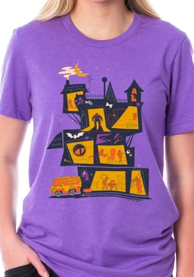 Scooby-Doo Womens' Haunted House The Mystery Machine Sleep Pajama Set Multicolored 4 Scooby-Doo Womens' Haunted House The Mystery Machine Sleep Pajama Set Multicolored - Image 2