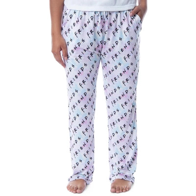 Friends The TV Series Womens' Show Title Logo Pastel Tie Dye Pajama Pants Multicolored 6 Friends The TV Series Womens' Show Title Logo Pastel Tie Dye Pajama Pants Multicolored - Image 4