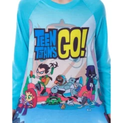 DC Comics Boy's Teen Titans Go! Chill 2-Piece Raglan And Pants Pajamas Set