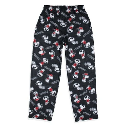 Peanuts Boys' Joe Cool Snoopy Character Tossed Print Sleep Pajama Pants Black 5 Peanuts Boys' Joe Cool Snoopy Character Tossed Print Sleep Pajama Pants Black - Image 3