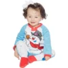 Frosty The Snowman Baby Fleece One Piece Footie Sleeper Holiday Pajama White -Intimo GUEST 12db8933 313b 4fb8 a88a 4658e786ffd9
