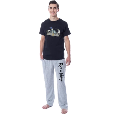 Rick And Morty Mens' TV Show Series Spaceship Title Sleep Pajama Set Multicolored 6 Rick And Morty Mens' TV Show Series Spaceship Title Sleep Pajama Set Multicolored - Image 4