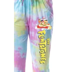 The Flintstones Women's Title Cartoon Characters Sleep Jogger Pajama Pants Multicolored