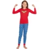 Intimo Girls' Wonder Woman Glitter Logo Pajama Set -Intimo GUEST 1841eedf 3f6b 49e0 9799 f465d3d422a1