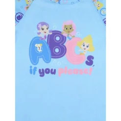 Nickelodeon Toddler Girls' Bubble Guppies ABCs Sleep Pajama Dress Nightgown Blue