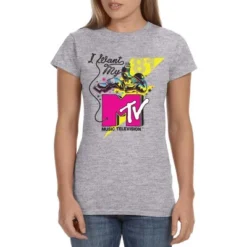 MTV Womens' Music Television I Want My Moonman '80s Crewneck T-Shirt Grey -Intimo GUEST 1c7fe326 334c 4185 8a72 340103c2cd8c