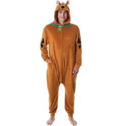 Scooby-Doo Mens' Hooded Union Suit Adult Costume Pajama Sleeper Brown -Intimo GUEST 1d33fcdc 4919 4fbf 98fe 6406e05bdca9