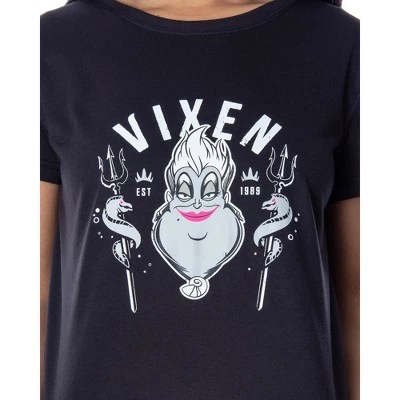 Disney Villains Women's Vixen Ursula Shirt And Shorts 2 Piece Pajama Set 4 Disney Villains Women's Vixen Ursula Shirt And Shorts 2 Piece Pajama Set - Image 2