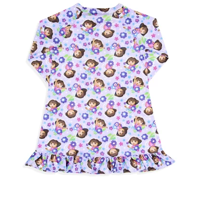 Nickelodeon Toddler Girls' Dora The Explorer Sleep Pajama Dress Nightgown Purple 4 Nickelodeon Toddler Girls' Dora The Explorer Sleep Pajama Dress Nightgown Purple - Image 3