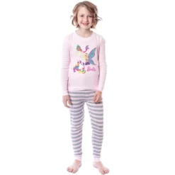 Barbie Girls' Magical Mermaid Fairy Unicorn Sparkle 2 Piece Sleep Pajama Set Pink -Intimo GUEST 220ecd4d 1d97 48ac 9658 65cc6093c4e3