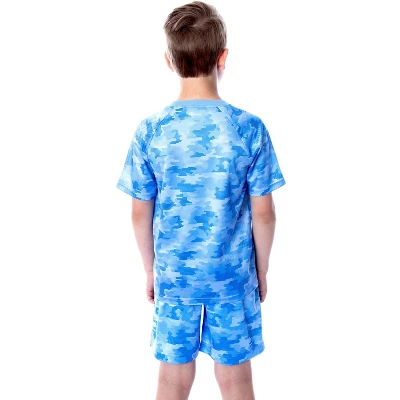 DC Comics Boys' Justice League Digital Camo Superman 2 PC Pajama Set Blue 3 DC Comics Boys' Justice League Digital Camo Superman 2 PC Pajama Set Blue