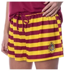 Harry Potter Women's Hogwarts Castle Shirt And Shorts Pajama Set - All 4 Houses -Intimo GUEST 240e7bcc 2f25 4af1 bf9a ad99861aa77f