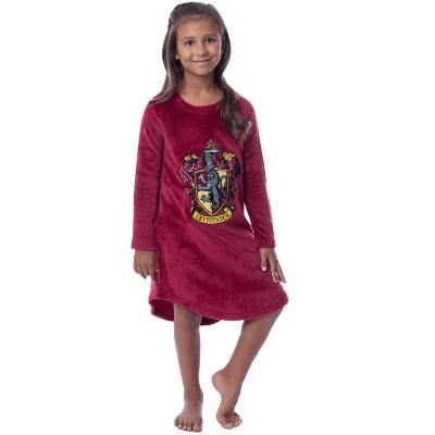 Harry Potter Girls' Hogwarts Houses Crest Raglan Pajama Nightgown-All Houses 9 Harry Potter Girls' Hogwarts Houses Crest Raglan Pajama Nightgown-All Houses - Image 7