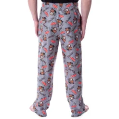 Disney Men's Cars Mater Cartoon Toss Print Character Sleep Pajama Pants Heather Grey