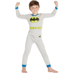 DC Comics Boys Batman Gray Costume Pajama Set -Intimo GUEST 2ba947c4 74be 442f 8863 16d2453218c0