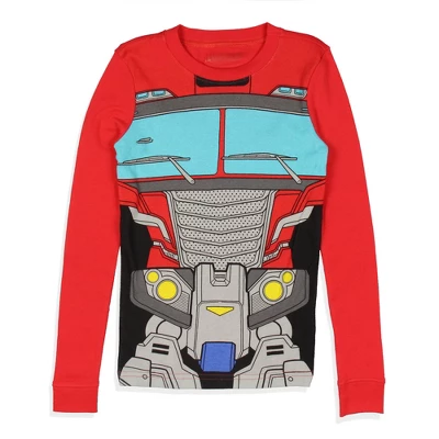 Transformers Boys' Optimus Prime Costume Character TV Show Sleep Pajama Set Multicolored 4 Transformers Boys' Optimus Prime Costume Character TV Show Sleep Pajama Set Multicolored - Image 2