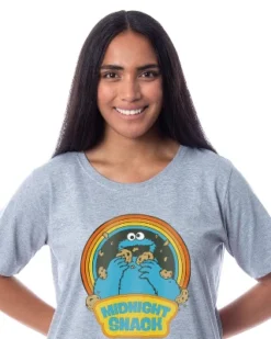 Sesame Street Women's Cookie Monster Midnight Snack Nightgown Pajama Dress Multicolored -Intimo GUEST 314691d9 eb92 497d a7a7 2bc1ec6e3e61