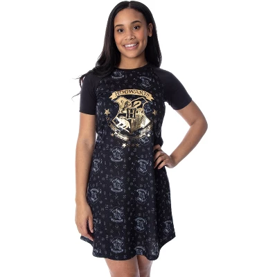 Harry Potter Women's Juniors' Hogwarts Castle Nightgown Pajama Sleep Top 6 Harry Potter Women's Juniors' Hogwarts Castle Nightgown Pajama Sleep Top - Image 4