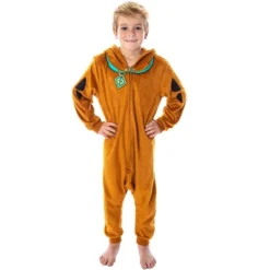 Scooby Doo Costume Kids Union Suit Sleeper Pajamas
