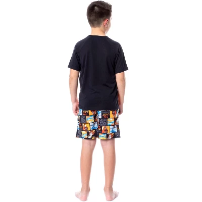 Nickelodeon Boys' Avatar The Last Airbender Cartoon Pajama Set Shorts Multicolored 3 Nickelodeon Boys' Avatar The Last Airbender Cartoon Pajama Set Shorts Multicolored