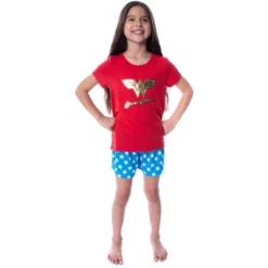 DC Comics Girls' Wonder Woman Gold Foil Logo Shirt And Shorts Pajama Set WW Logo 10 DC Comics Girls' Wonder Woman Gold Foil Logo Shirt And Shorts Pajama Set WW Logo -Intimo GUEST 3c8707fd 9534 4e44 9757 cd8e53ba62cd