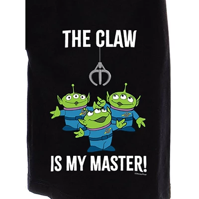 Disney Mens' Toy Story Movie Aliens The Claw Is My Master Pajama Shorts Black 3 Disney Mens' Toy Story Movie Aliens The Claw Is My Master Pajama Shorts Black