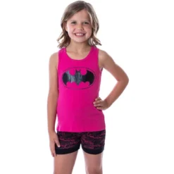 DC Comics Big Girls Batgirl Boom Whak Whoom Tank Pajama Short Set Loungewear Fuchsia -Intimo GUEST 42081ef0 0c3e 40bd 9b43 a5b134537a22