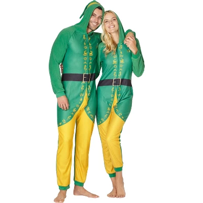 INTIMO Elf The Movie Mens Buddy The Elf One Piece Costume Pajama Set 7 INTIMO Elf The Movie Mens Buddy The Elf One Piece Costume Pajama Set - Image 5