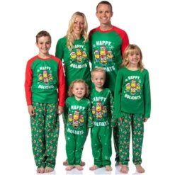 Despicable Me Minions Happy Holidays Jogger Sleep Family Christmas Pajama Set Green -Intimo GUEST 4b18af05 d863 4ada a2e2 7e840d27cdaf