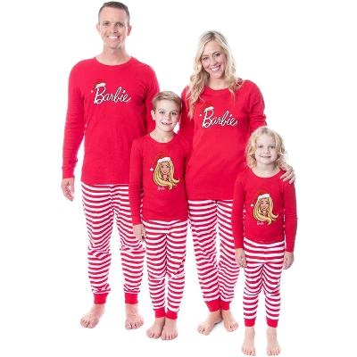 Barbie Family Christmas Logo Santa Unisex Sleep 2 Piece Pajama Set Adult 7 Barbie Family Christmas Logo Santa Unisex Sleep 2 Piece Pajama Set Adult - Image 5