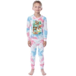 Harry Potter Kids' Chibi Character Girls Boys 2 Piece Tight Fit Pajama Set Multicolored