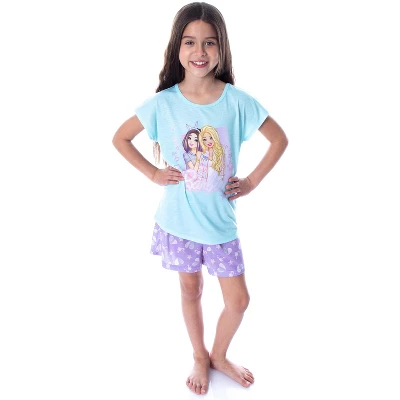 Barbie Little Girls' Unicorn Love Shirt And Shorts 2 PC Pajama Set Unicorn Love 6 Barbie Little Girls' Unicorn Love Shirt And Shorts 2 PC Pajama Set Unicorn Love - Image 4