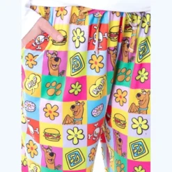 Scooby-Doo Womens' Relp Paw Print Square Icons Sleep Pajama Pants Multicolored -Intimo GUEST 54c0eef1 0406 44f0 8b1a 2bf40fbc200c