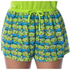 Disney Women's Toy Story Pizza Planet Aliens Shirt And Shorts Pajama Set Lime Green -Intimo GUEST 57128a59 4b84 4ef8 8c98 d8d0a74b3b7b