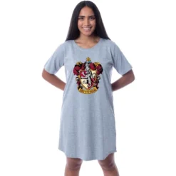 Harry Potter Womens' Hogwarts All Houses Nightgown Sleep Pajama Grey 10 Harry Potter Womens' Hogwarts All Houses Nightgown Sleep Pajama Grey -Intimo GUEST 581c6ad7 0556 4d84 8f29 7d9c848fc9d2