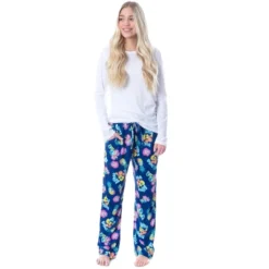 Despicable Me Womens' Minions Aloha Buddies Sleep Pajama Pants Blue