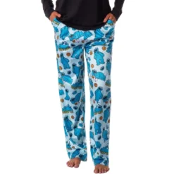 Sesame Street Women's Cookie Monster Tossed Print Sleep Pajama Pants Blue -Intimo GUEST 5aa6a06c 44ca 43ea bb50 1dc37777ba5c